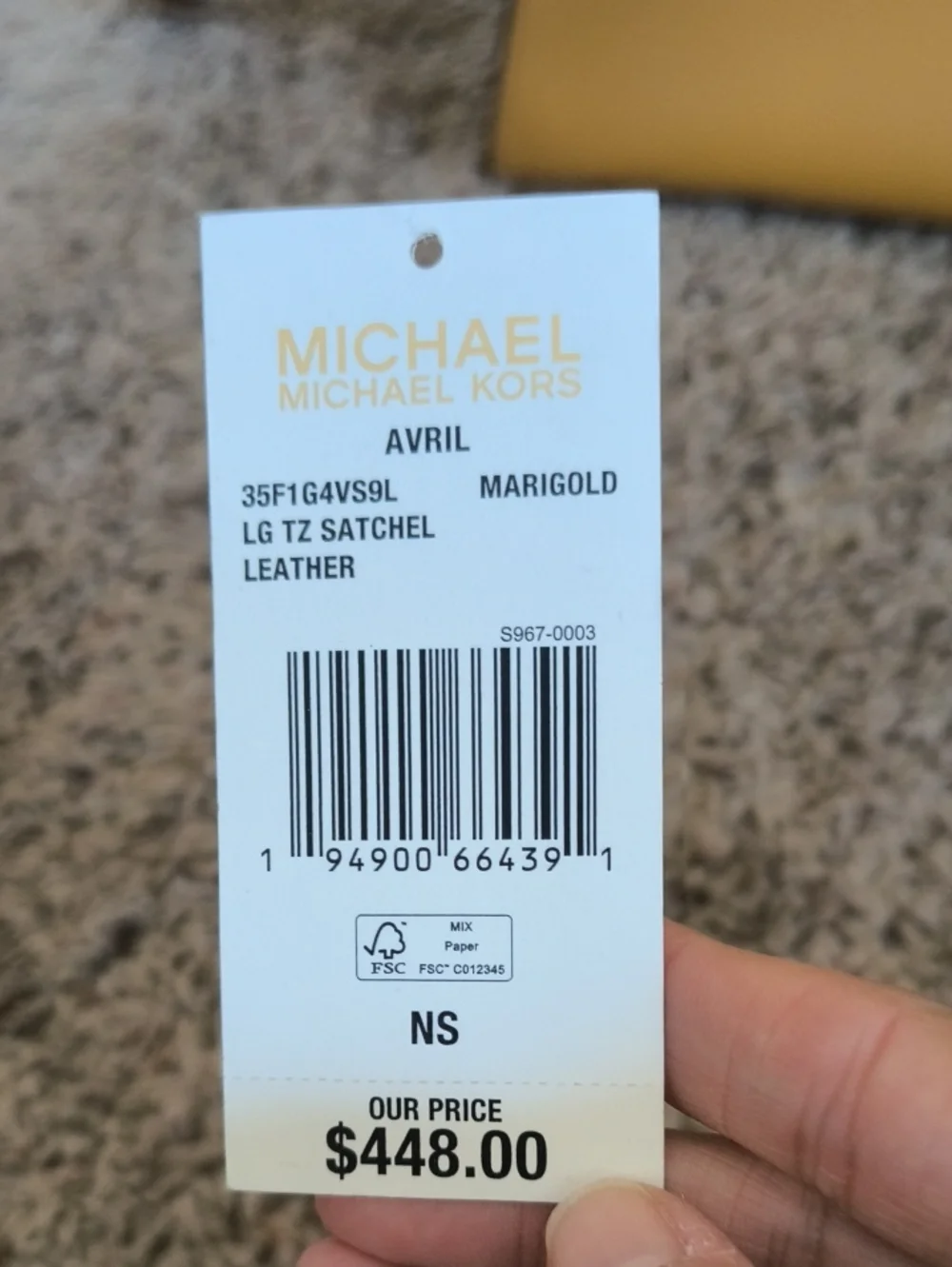 Michael Kors Marigold Large TZ Leather Satchel